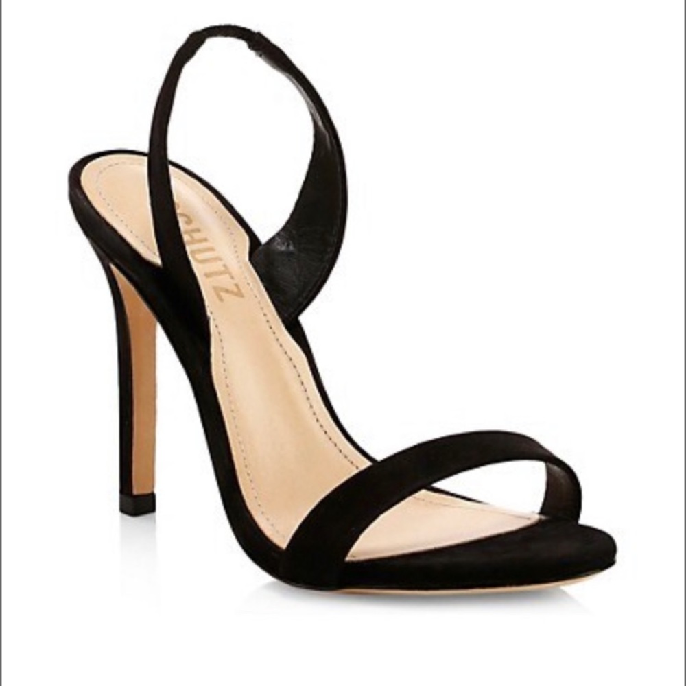 Schutz Luriane Suede Slingback Heel